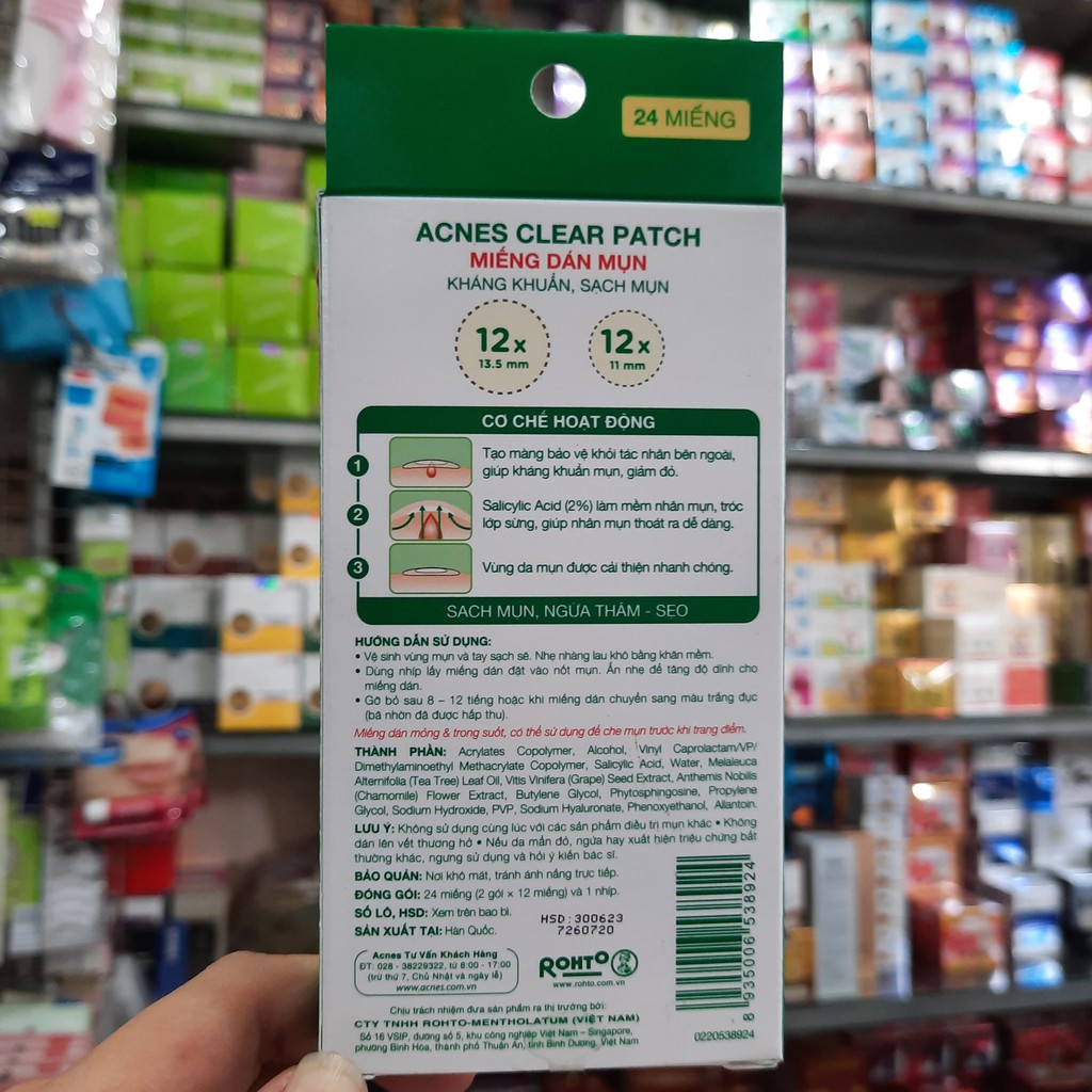 Miếng dán mụn Acnes Clear Patch