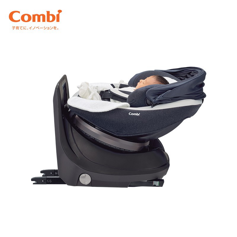 [Mã MKBC13 giảm 80k đơn 1 triệu] Ghế ngồi ô tô Combi Culmove xoay 360° Smart Isofix xanh navy