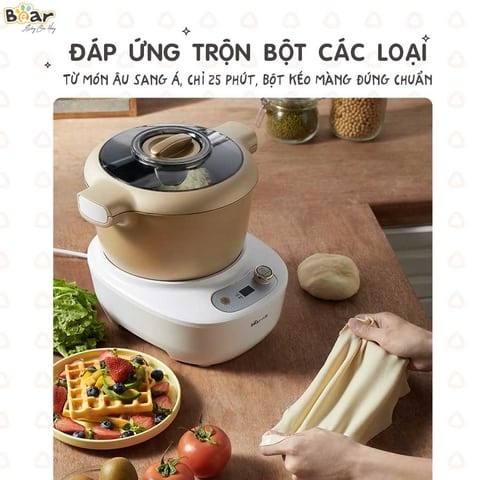 Máy trộn, nhồi và ủ bột Bear 5L HMJ-A50E2, Bảo hành chính hãng