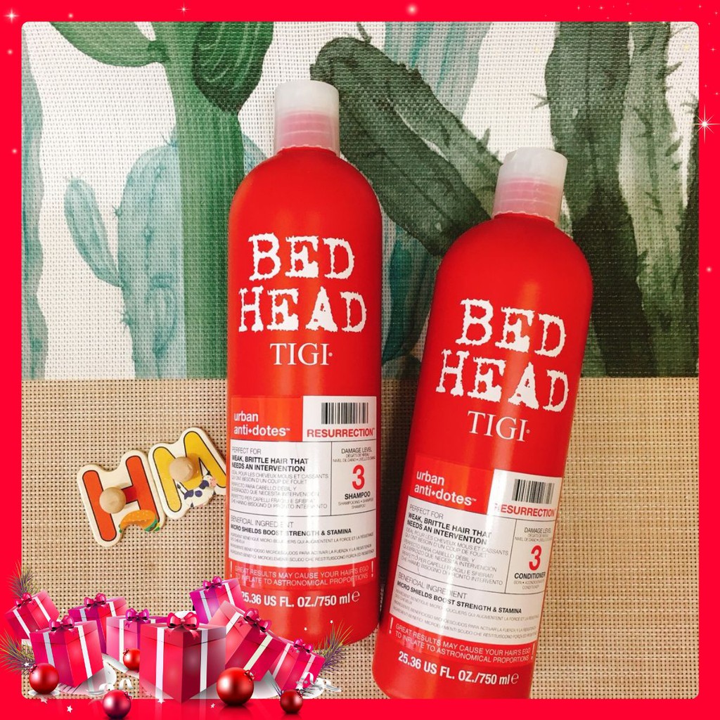 [CHUẨN AUTH] Cặp Dầu Gội - Xả TIGI Bed Head Màu Đỏ [CHUẨN AUTH]