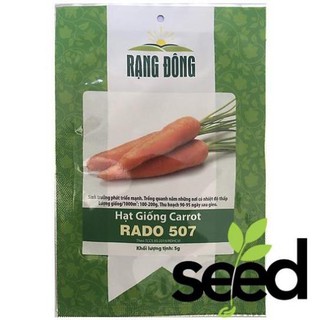 Hạt Giống Cà Rốt Dễ Trồng 5Gram