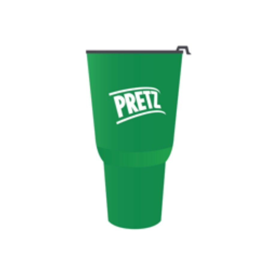 [Quà tặng không bán] Ly nhựa cao cấp GLICO Pretz màu xanh