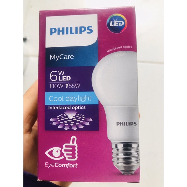Bóng đèn Philips led bulb êm dịu cho mắt Mycare G9 công suất  E27 APR - sáng trắng/sáng vàng
