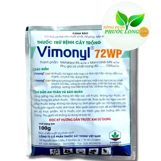 Trừ bệnh thán thư, sương mai Vimonyl 72wp