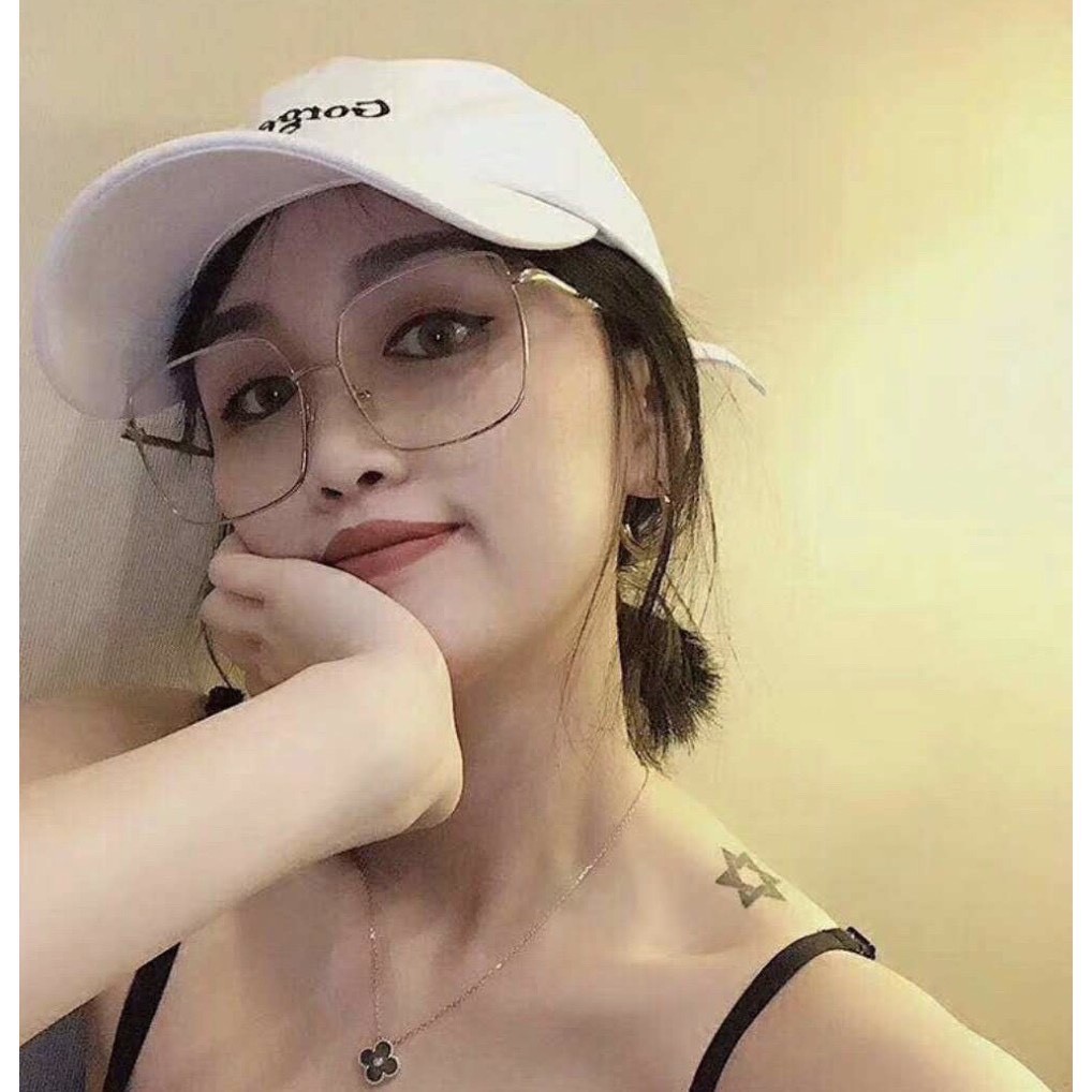 Mắt kính nữ thời trang M5239 gọng kính cận kim loại mắt vuông nhiều màu hot trend | BigBuy360 - bigbuy360.vn