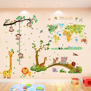 Decal tranh dán combo 3 bức kết hợp cho bé