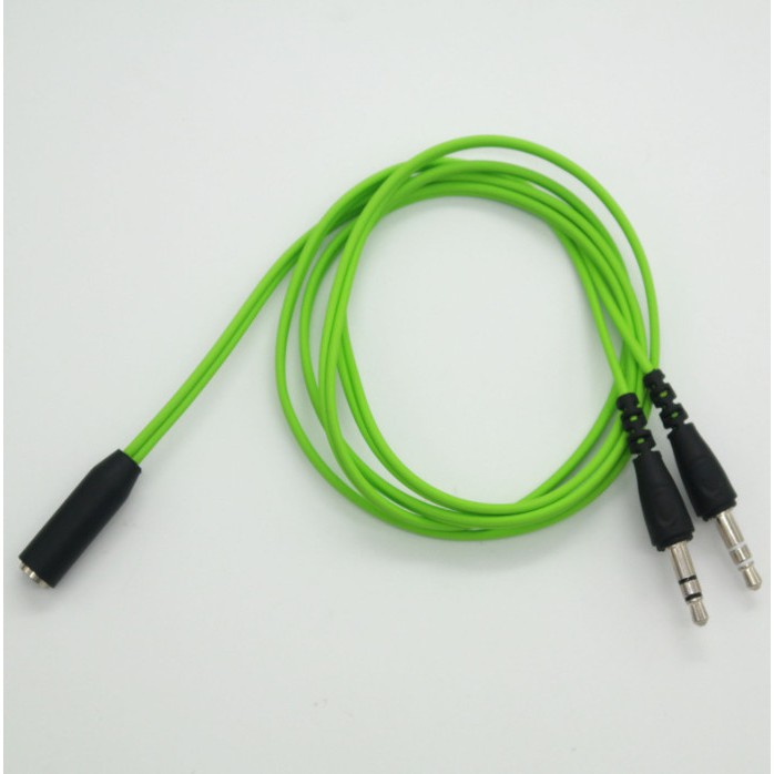 Jack chia tai nghe 3.5mm thành audio và mic để dùng trên máy tính