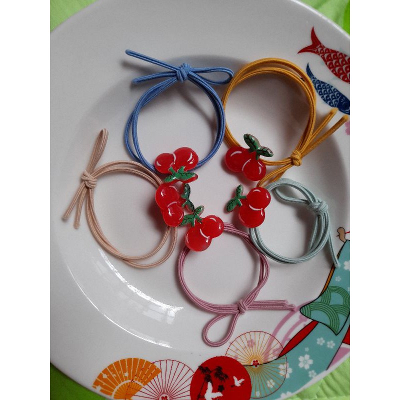Dây chun cột tóc quả cherry cá tính