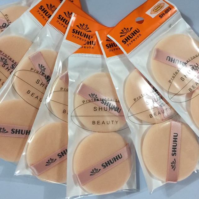 Bông tán kem nền Shuhu