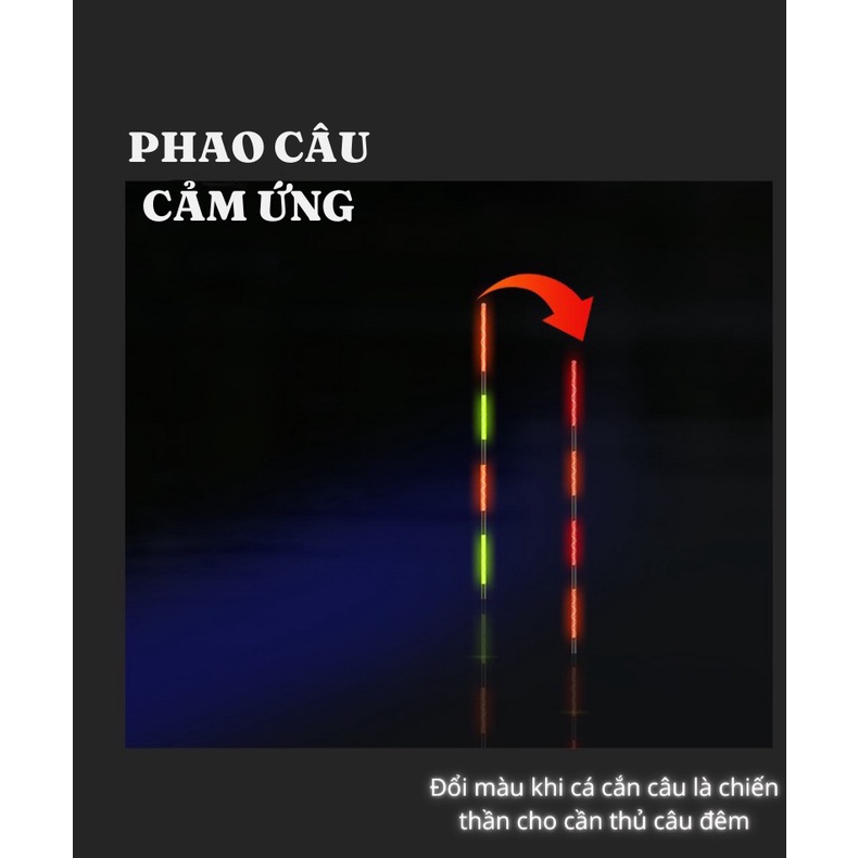 Phao Câu Đài có Đèn ngày và đêm Đổi Màu cao cấp, THIÊN LÝ NHÃN VÀ THẤU THỊ tăm phao đa dạng , truyền tín hiệu siêu nhậy