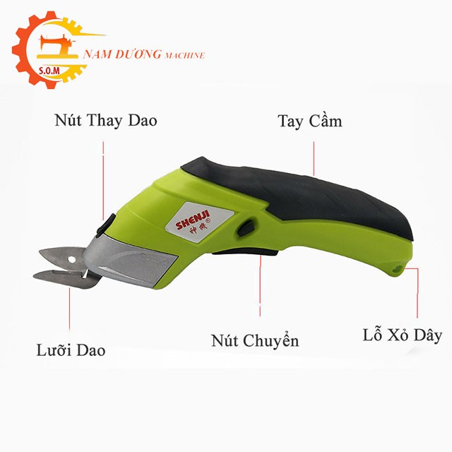 Máy Cắt Vải Dùng Pin Đa Năng > Kéo Cắt Giấy > Kéo cắt vải > Cắt Da Dùng Pin Sạc <lỗi 1 đồi 1>