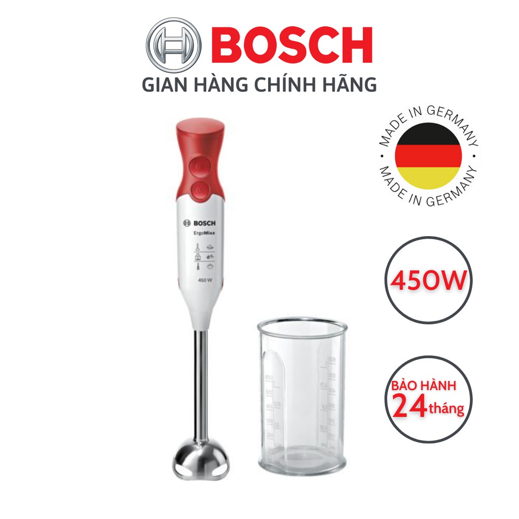 [Sản xuất tại Đức, bảo hành 24 tháng] Máy xay cầm tay Bosch MSM64110