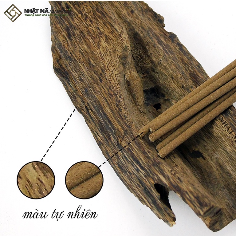 Nhang trầm hương - Nhật Mã Agarwood - Loại 2 -  Hương thơm ngọt, dễ chịu, an toàn cho sức khỏe