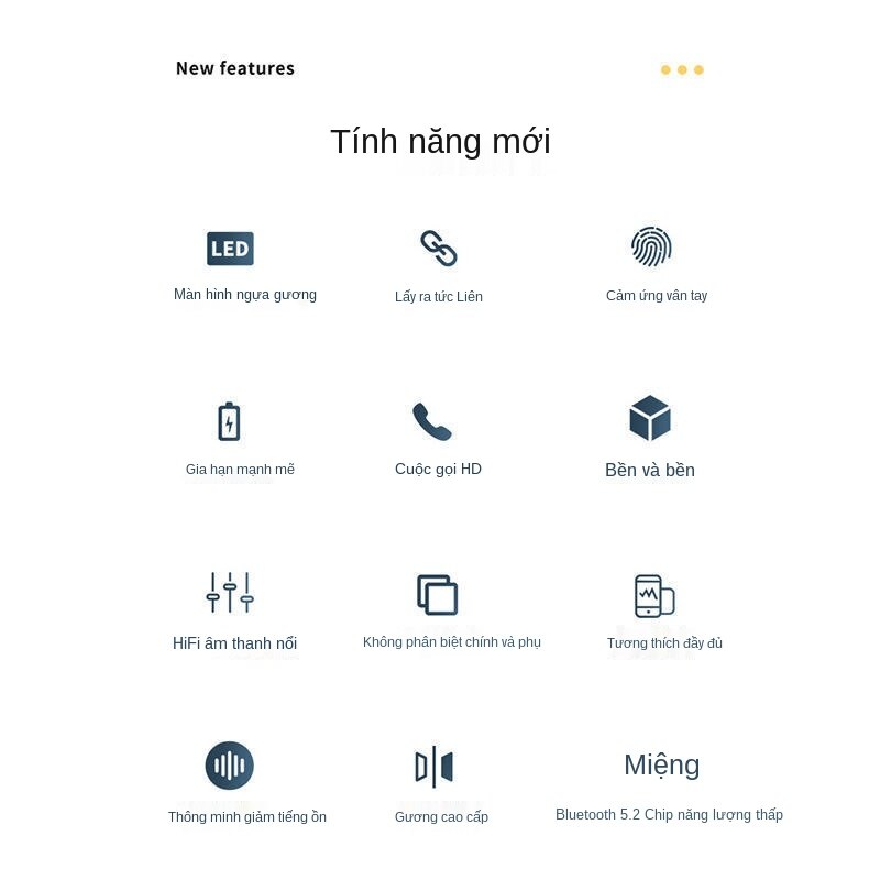 Tai Nghe Bluetooth Nhét Tai Chất Lượng Cao Cho Apple Oppo Huawei Vivo | BigBuy360 - bigbuy360.vn