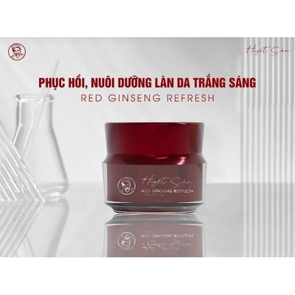 Kem Face Red Ginseng Refresh 20g Bà Lão Phục Hồi , Giữ Ẩm, Mờ Thâm Nám - Kem Luxury Mẫu Mới Cải Tiến