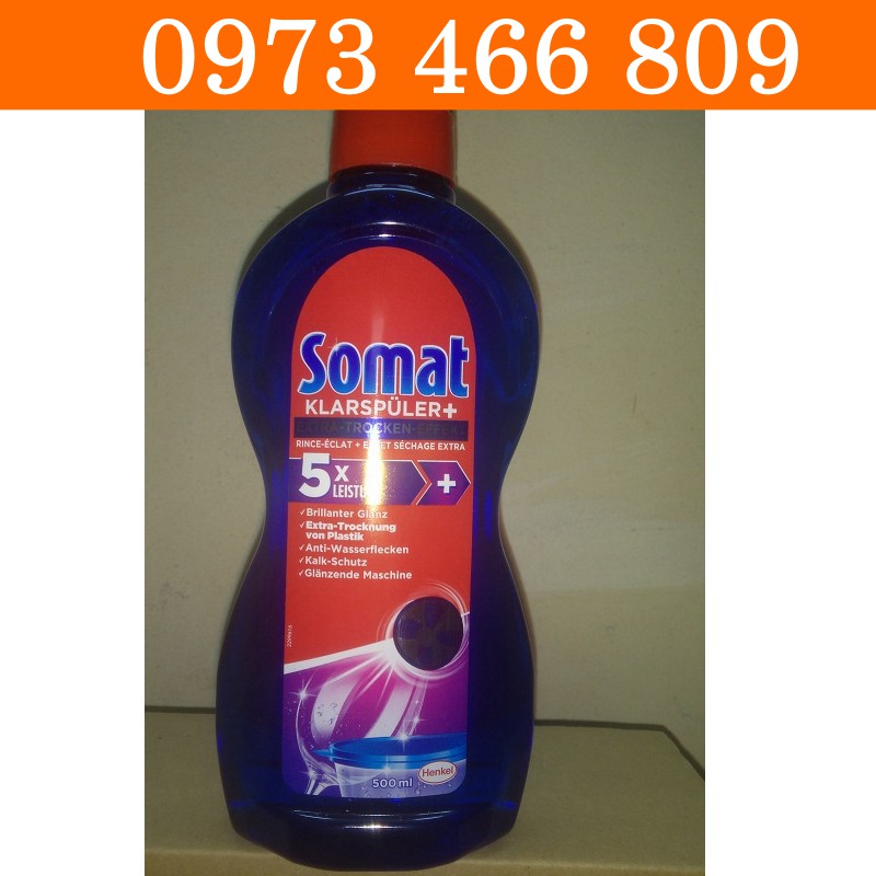 Combo Muối rửa bát Somat 1,5 kg + bóng Somat 750ml + bột rửa bát Somat 1,2kg