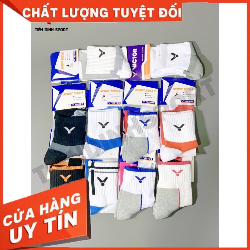 (Ảnh thật) Tất cầu lông cao cổ Victor chính hãng