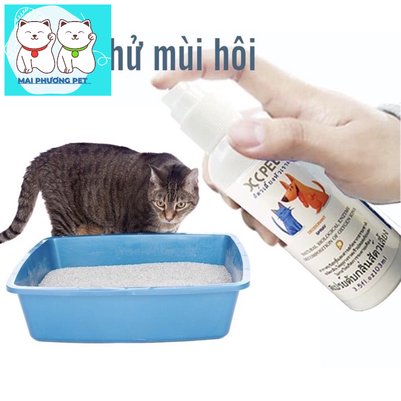 HN- Nước hoa chó mèo  XC PET 100ml (Thailand) Xịt thơm và khử mùi hôi thú cưng An toàn cho sức khỏe thú nuôi