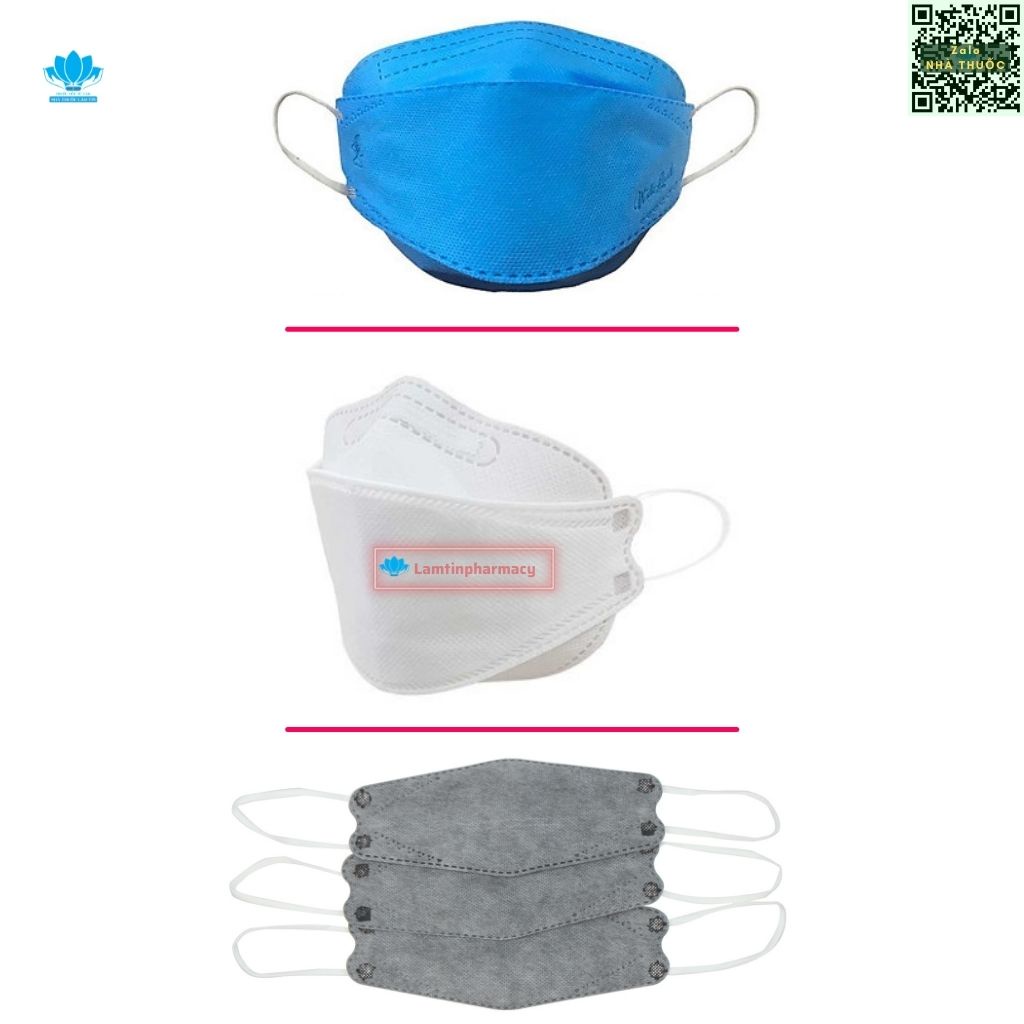 Khẩu trang y tế 3D KG 94 mask việt nam - hàn quốc, chống giọt bắt, không mờ kính,  nhòe son( tặng quà chất ) ( set 5cái)