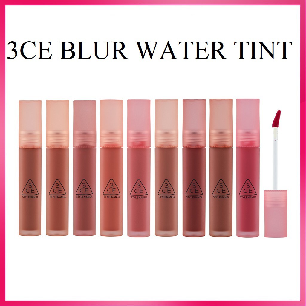 Son Tint lì 3CE BLUR WATER TINT mã CORAL MOON