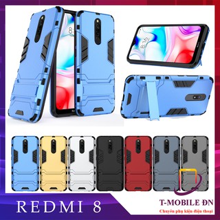 Ốp lưng Xiaomi Redmi 8 8A,🔥FREESHIP🔥Ốp iron man chống sốc kèm chống xem video tiện lợi và bảo vệ Camera Redmi 8 8A