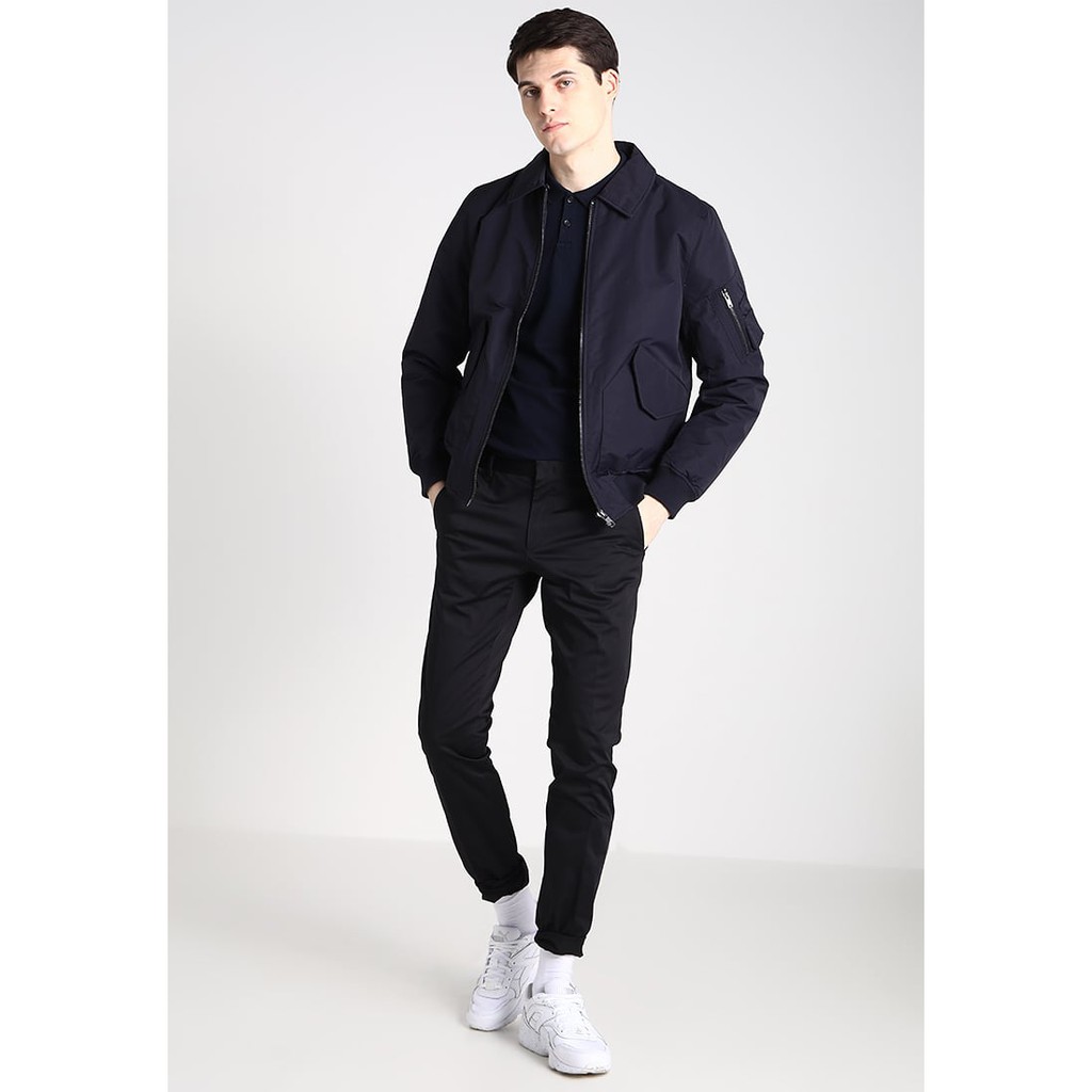 Áo thun nam dài tay có cổ chất cotton cao cấp Pigofashion Zpg09 (đen) | BigBuy360 - bigbuy360.vn