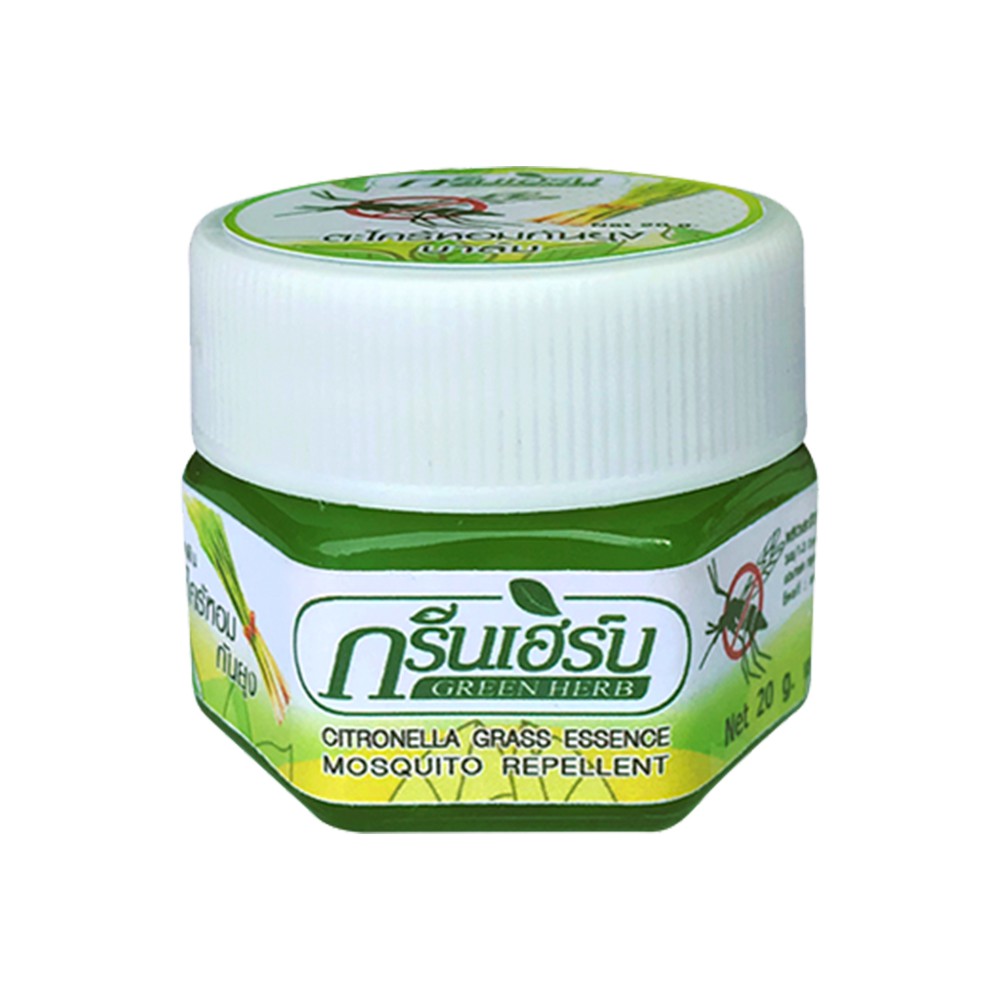 Dầu Cù Là Đuổi Muỗi Hương Sả Green Herb Thái Lan 20g