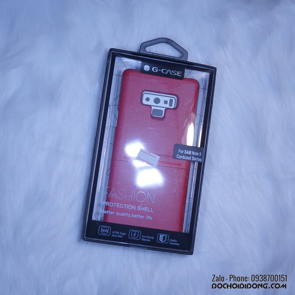 Ốp Lưng Samsung Galaxy Note 9 G-Case Lưng Da Nhét Thẻ