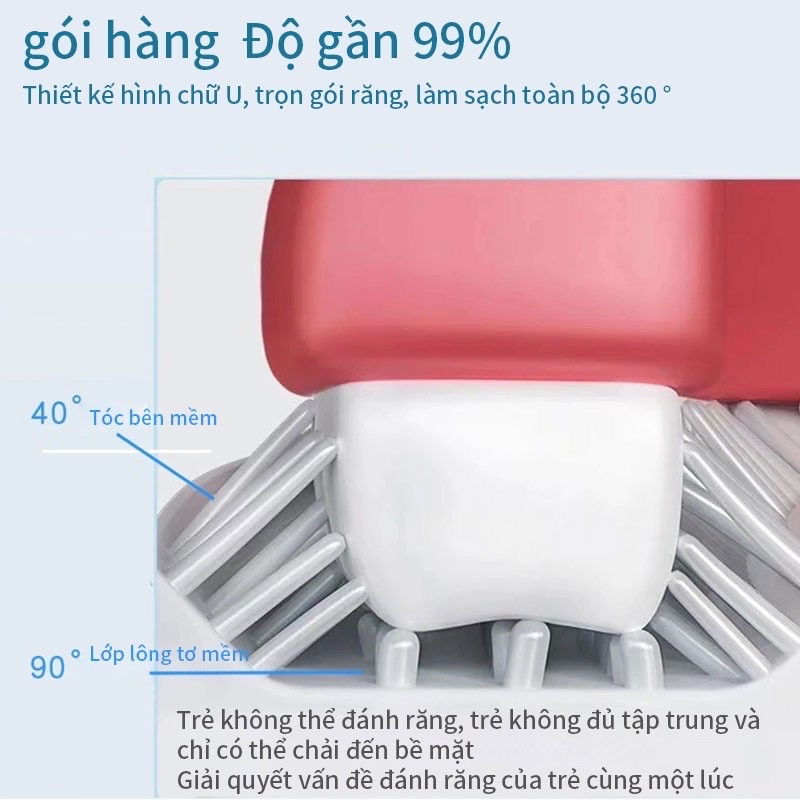 Bàn chải đánh răng hình chữ U cho bé - B17