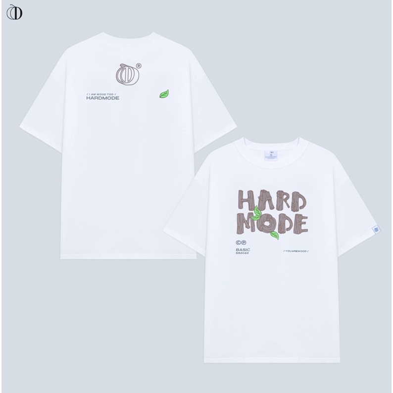 Áo thun nam nữ, Unisex tay lỡ local brand hardmode NATURAL WOOD tee