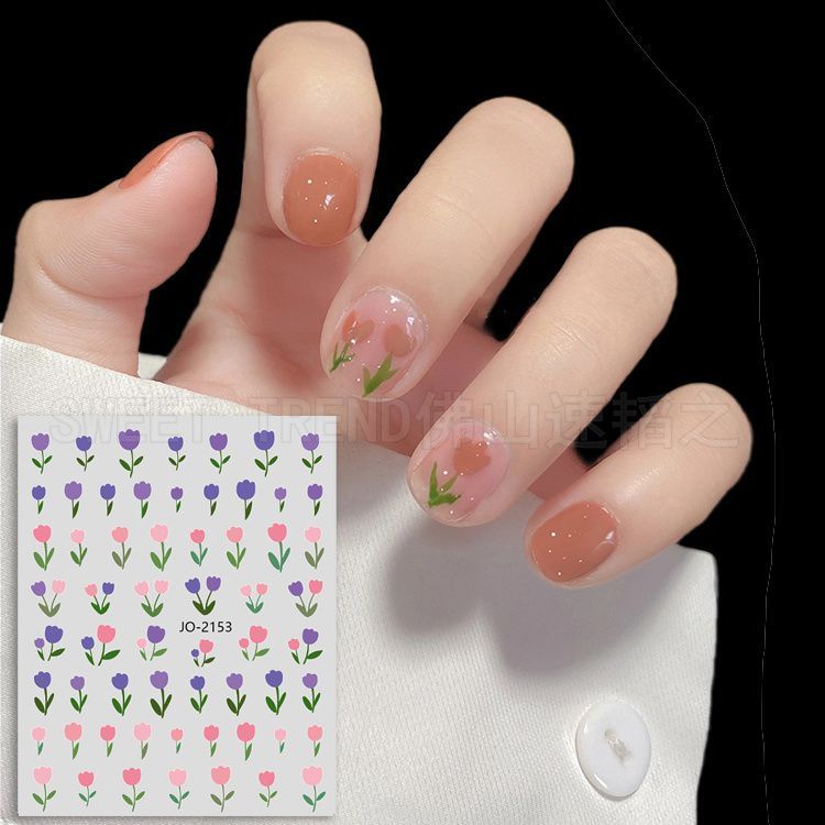 Miếng dán trang trí móng tay nghệ thuật STZPRONAIL 3D nhiều mẫu hoạt hình tùy chọn đáng yêu