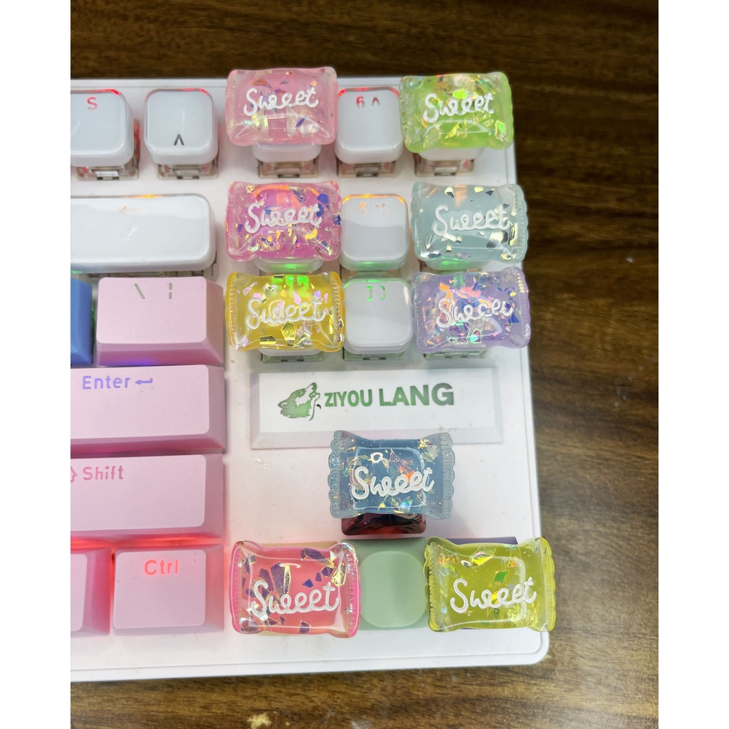 Keycap CANDY Siêu Xinh (ỞNGOÀI XINH HƠN ẢNH) keycaps lẻ dễ thương (0013_CH)