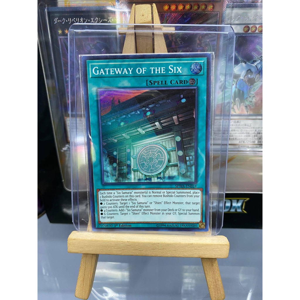 [ Dưa Hấu Yugioh] Lá bài thẻ bài Gateway of the Six – Super Rare - Tặng bọc bài nhựa bảo quản