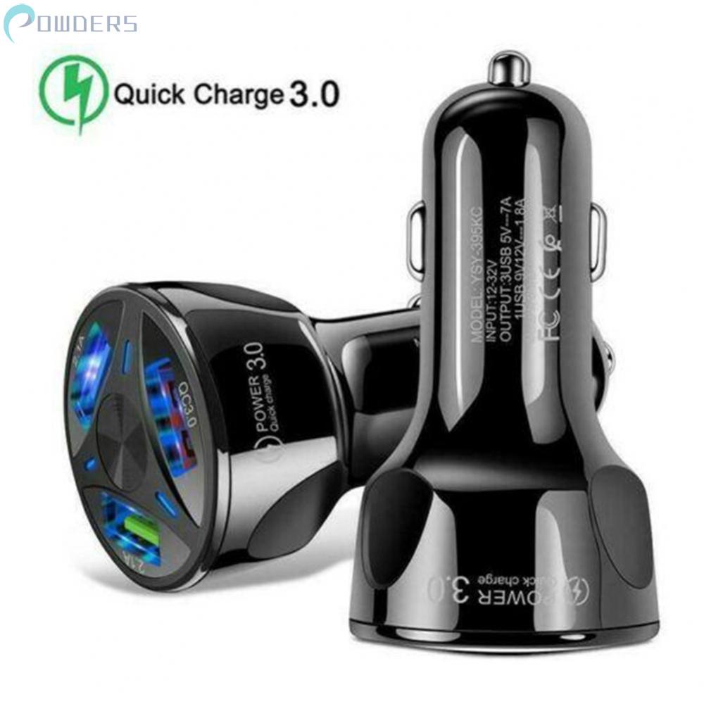 Cục Sạc USB Dự Phòng QC 3.0 Có Đèn Cho Xe Hơi