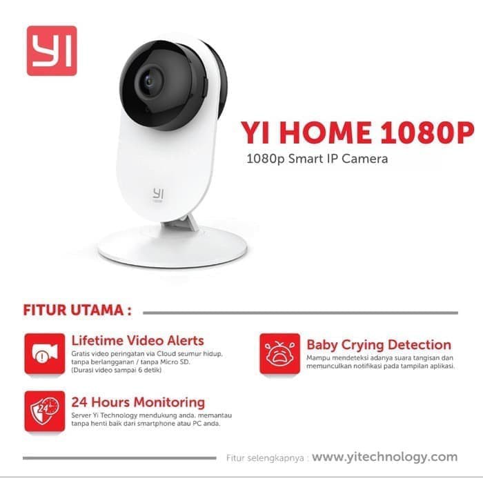 Bộ Đàm Xiaomi Yihome Xiaoyi Cctv Wifi Yi 1080p Chất Lượng Cao