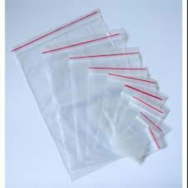 100 Cái Túi Zipper (Ziplock) Nhiều Kích Cỡ Thông Dụng Đựng Hạt Cườm, Đá, Phụ Kiện