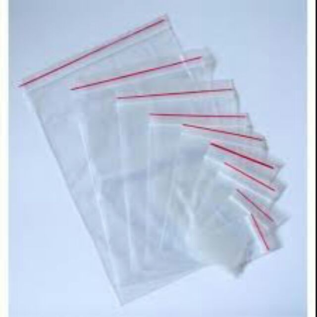 100 Cái Túi Zipper (Ziplock) Nhiều Kích Cỡ Thông Dụng Đựng Hạt Cườm, Đá, Phụ Kiện