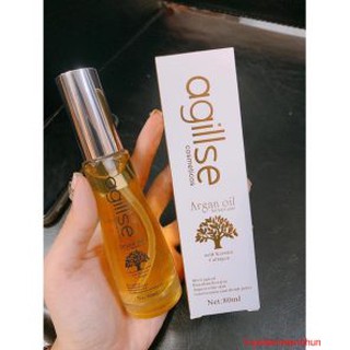 TINH DẦU DƯỠNG TÓC HƯ TỔN AGILLSE ARGAN OIL 80ML