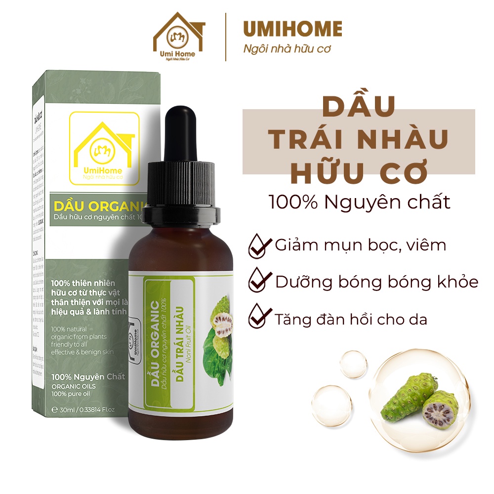Dầu Trái Nhàu hữu cơ UMIHOME nguyên chất | Noni Oil 100% Organic 30ml