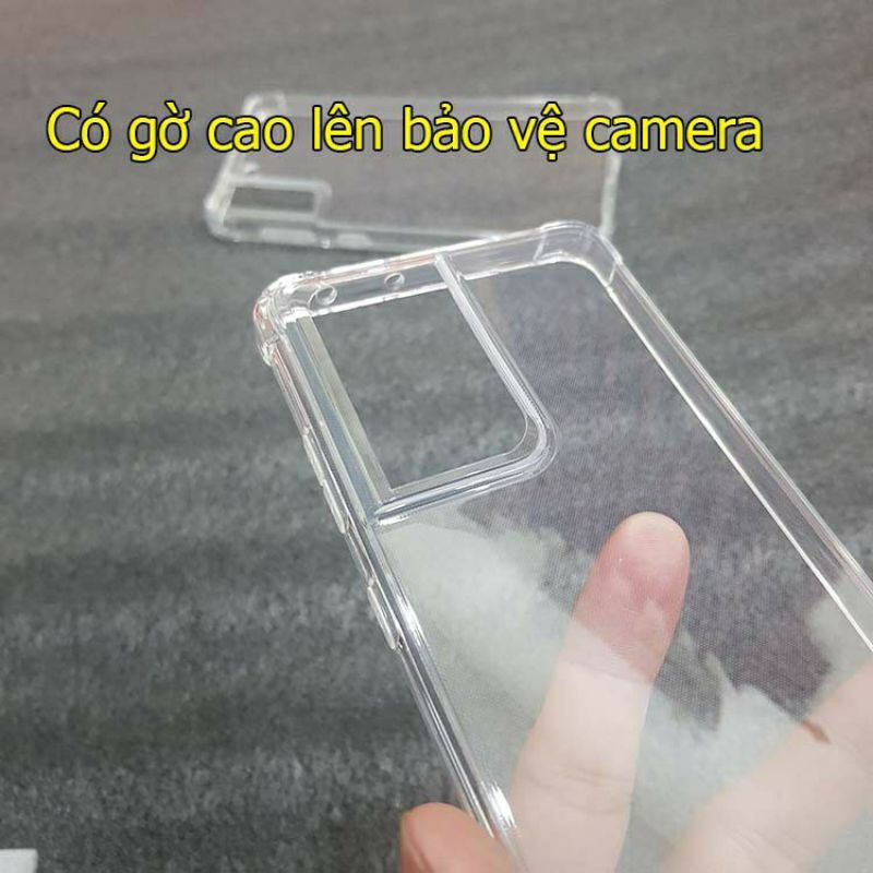 ốp lưng trong suốt samsung S20 Fe / S21 ultra/ S21+ TPU dẻo chống sốc 4 góc âm thanh 3D