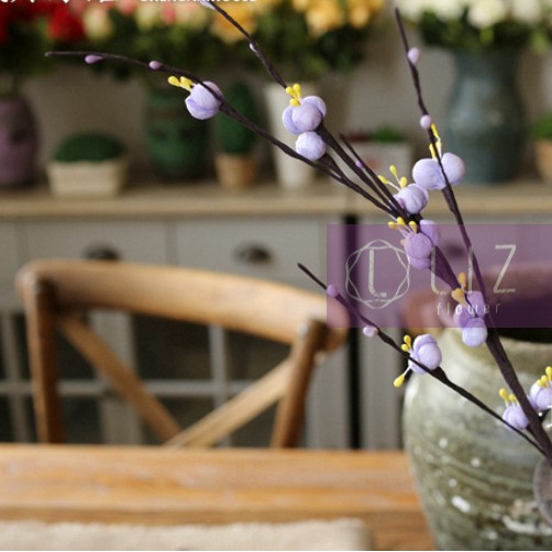 Nụ Tầm Xuân Giấy Xốp Pe Đẹp Tinh Khôi Dài 60cm Liz122