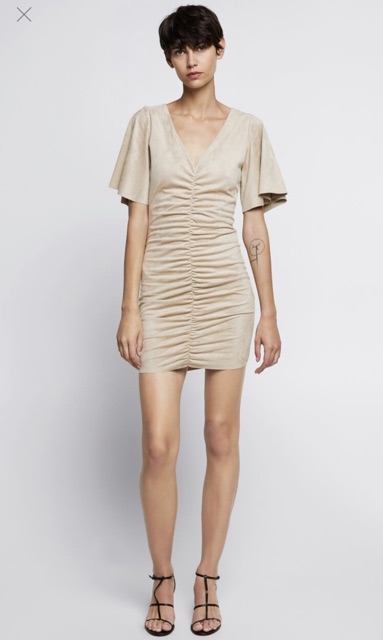 Váy Body viền xoắn thân Zara Auth XS