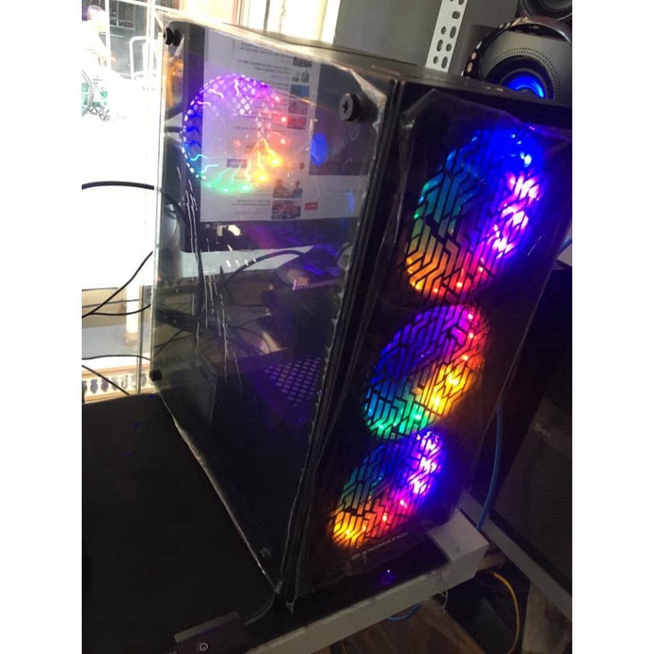 💥  [Thanh lý bỏ mẫu] Quạt tản nhiệt máy tính, Fan Coolmoon RGB, led tĩnh, kích thước 12cm Coolmoon