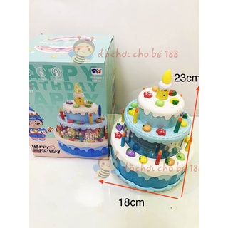 Đồ Chơi Bánh Sinh Nhật (biết chạy, thổi tắt nến, GHI ÂM)