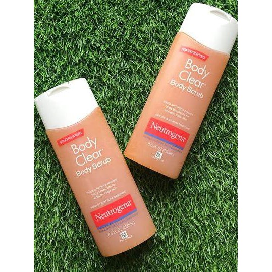 Sữa Tắm Giảm Mụn, Tẩy Tế Bào Chết Neutrogena Body Clear Body Scrub 250ml