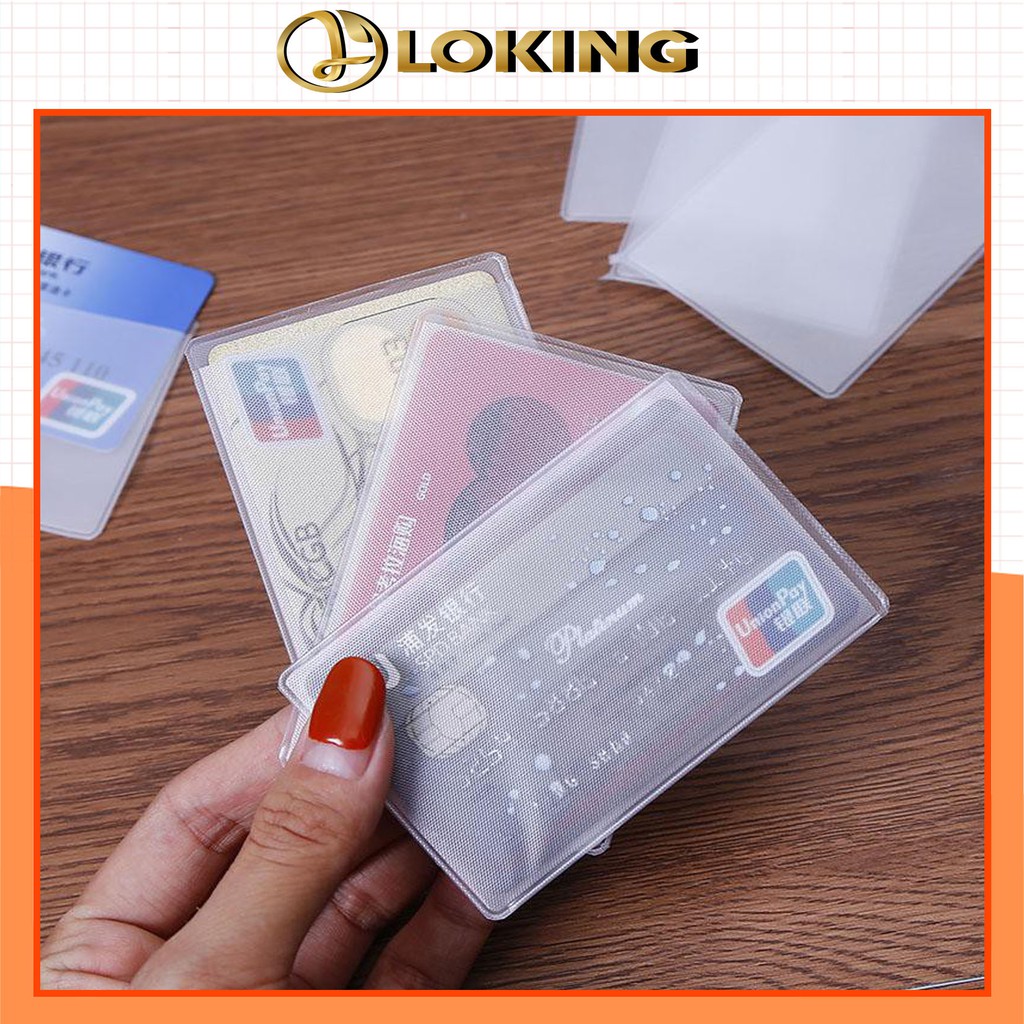 Vỏ bọc thẻ tín dụng , thẻ căn cước, bằng lái xe ATM trong suốt ( 8c/sp) - LOKING
