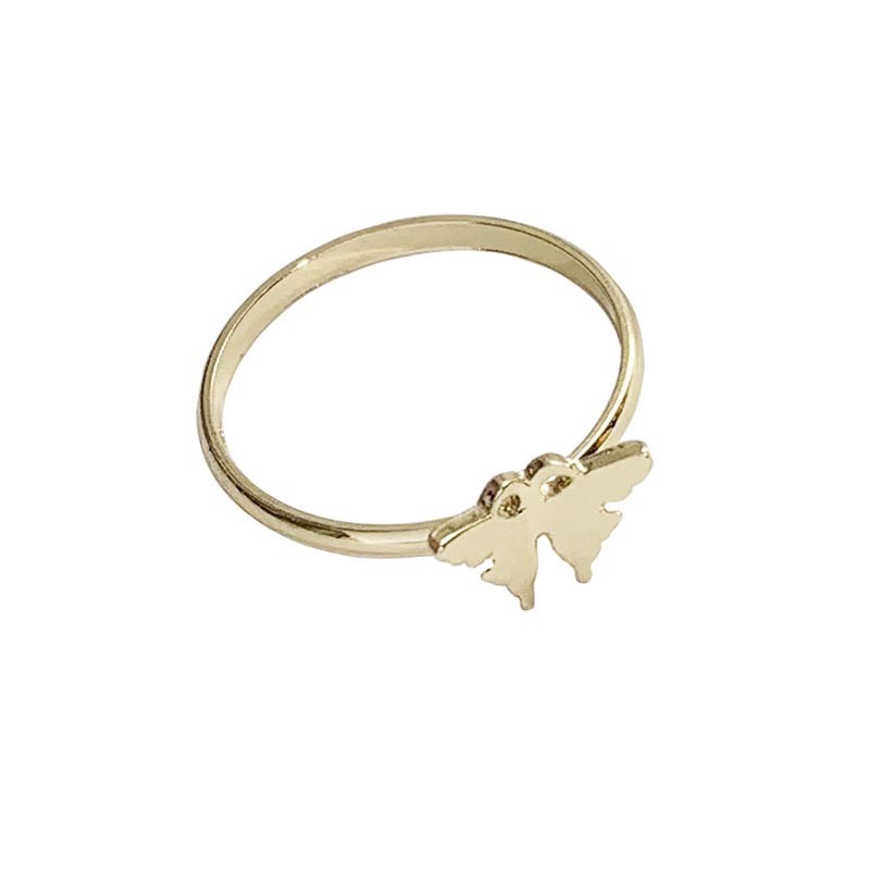 Nhẫn Chất Liệu Kim Loại Mặt Hình Bướm B0007