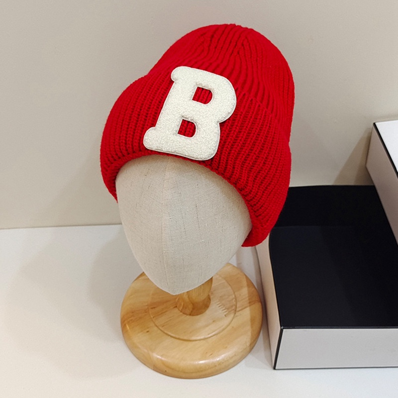 Mũ Len Thêu Chữ B Thời Trang Thu Đông Trẻ Trung