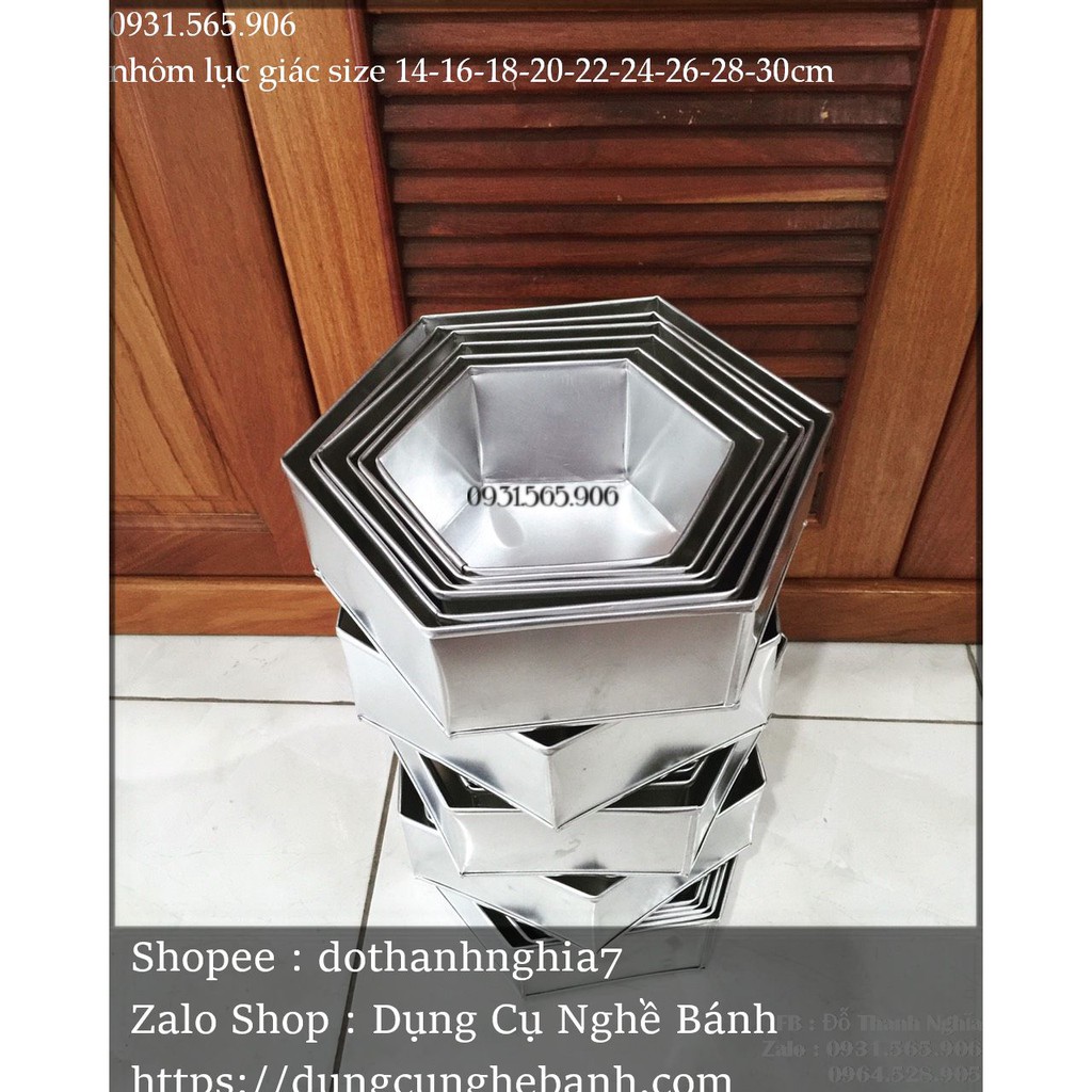 Khuôn Nhôm - Lục Giác - Hàng Gia Công - 14 - 30 Cm