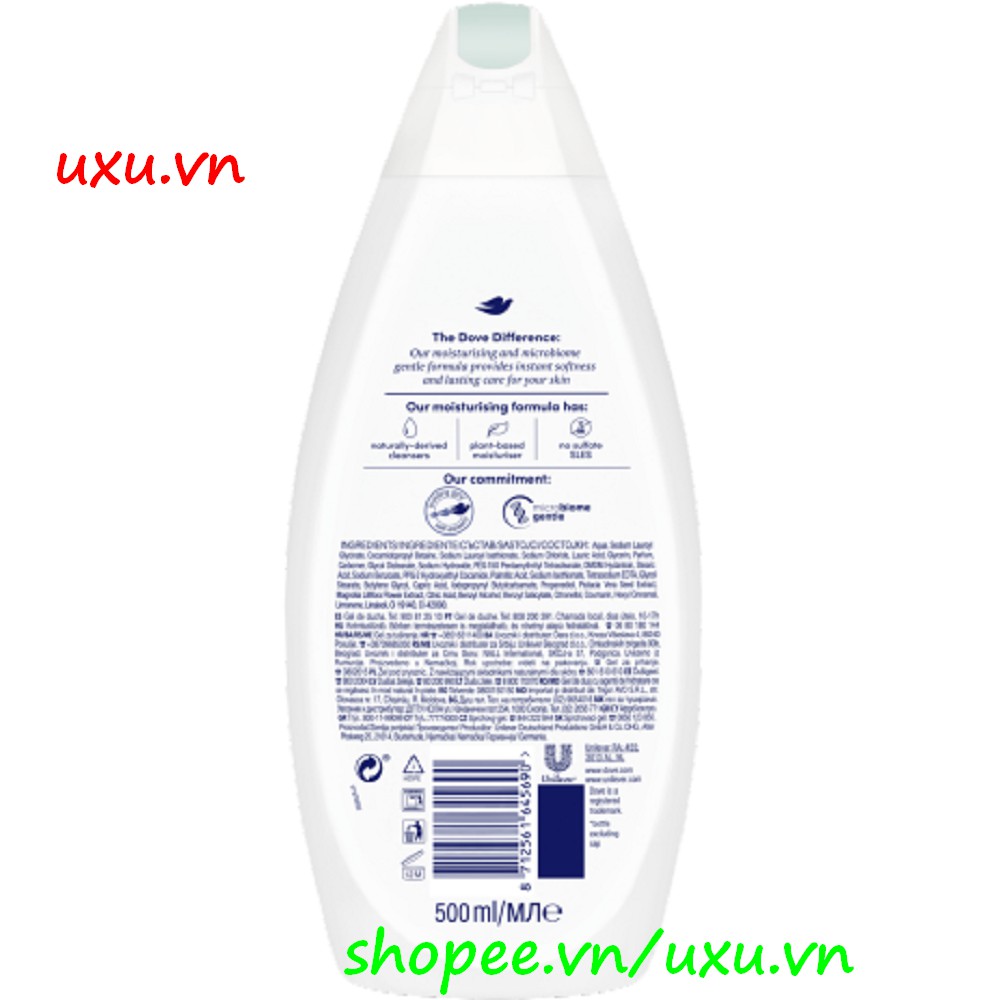 Sữa Tắm Dove Đức 500Ml Calming, Với uxu.vn Tất Cả Là Chính Hãng.